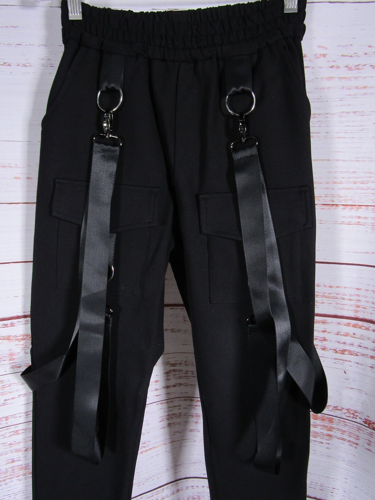 Carmar Women's Black Harness Jogger Pants Size 6