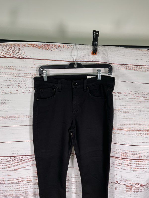 Rag & Bone Cate Mid Rise Ankle Skinny Jeans Size 29 Women's Black