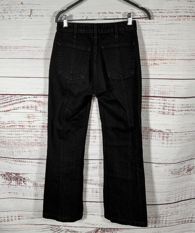 Women's Reformation Thames Elle double snap Jeans in Black Size 25