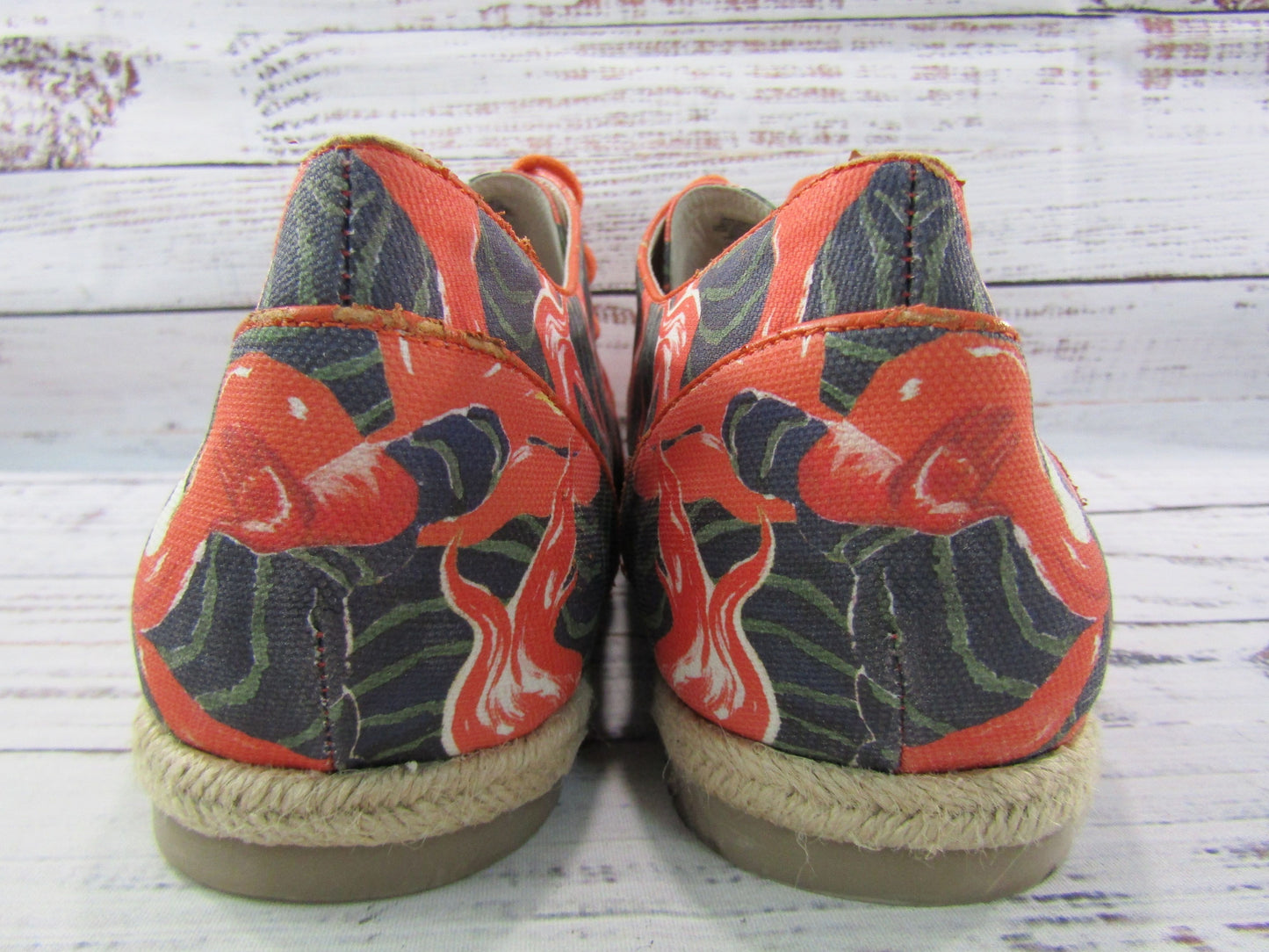 Icon Kylie Women's Multi-Color Floral Canvas Espadrille Sneakers Size 11