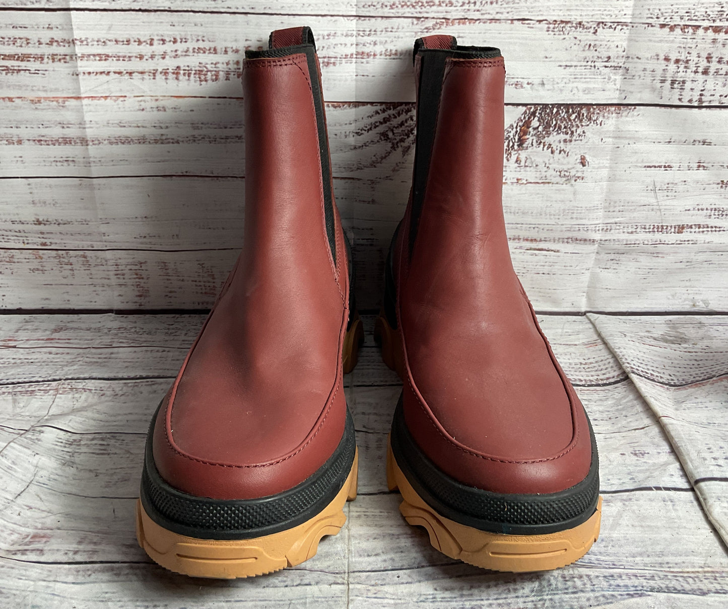 Sorel Rubber Brex Chelsea Rain Boots Spice 8
