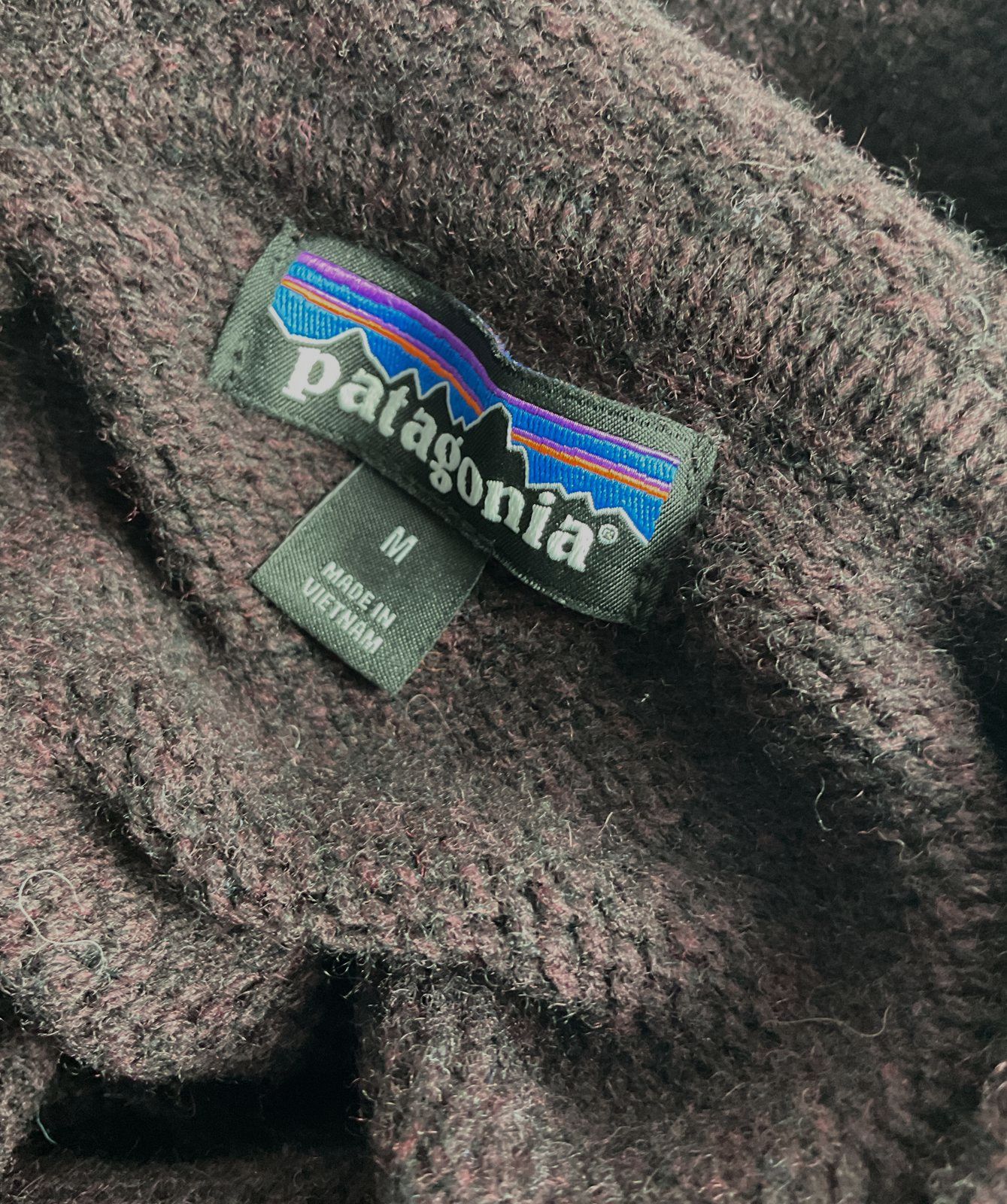 Patagonia Worn Wear Recycled Wool-Blend Sweater Hoody Lagom Blue M