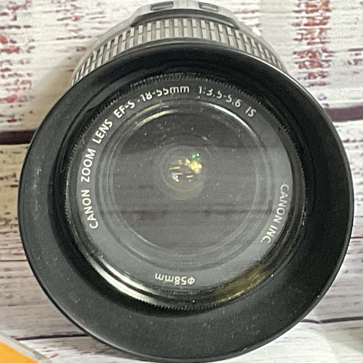 CANON Image Stabilizer EFS 18-55mm f3.5-5.6 IS Lens with 2 Len Hoods Filter Lens