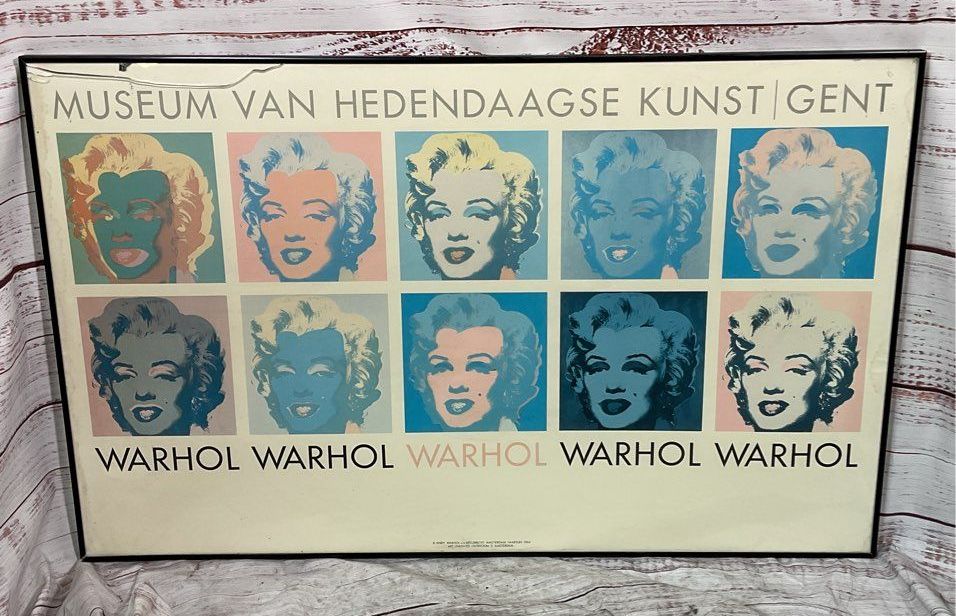 Museum Van Hedendaagse Kunst Gent Vintage Andy Warhol Marilyn Monroe Poster