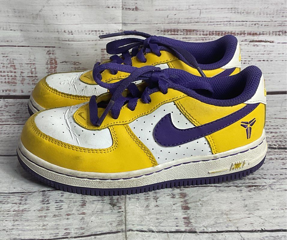 Nike Air Force 1 82 Kobe Bryant Lakers Sneakers Multicolor 10c