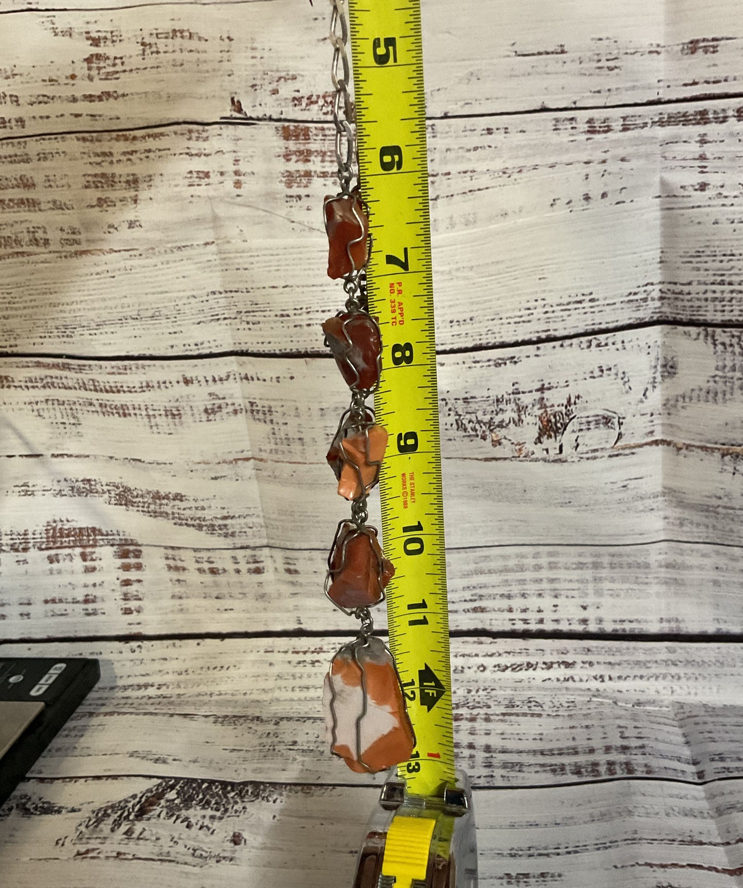 AS IS Mexico Sterling Silver Vintage Necklace with Carnelian Stones