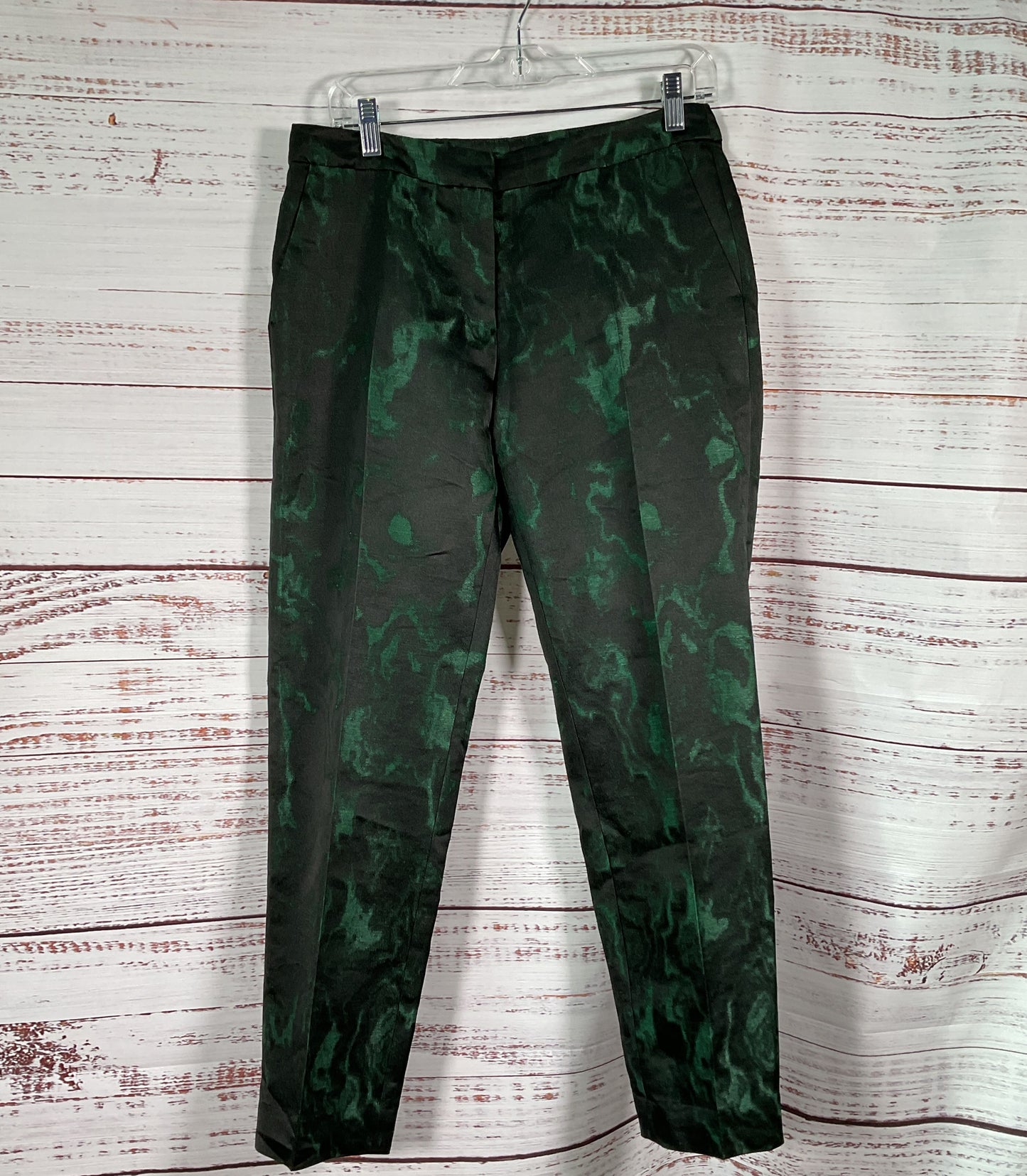 Dries Van Noten Women's Marbled Suit Dark Green 40/38