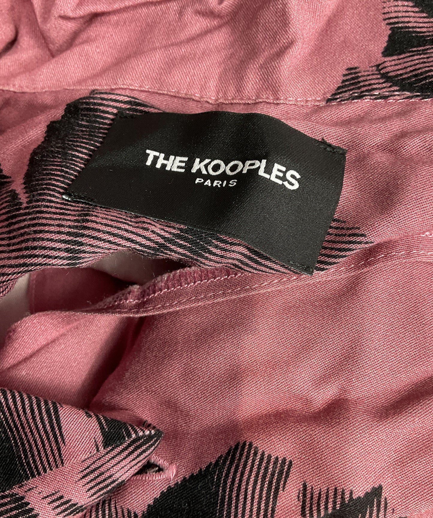 The Kooples Floral Print Shirt Pink L
