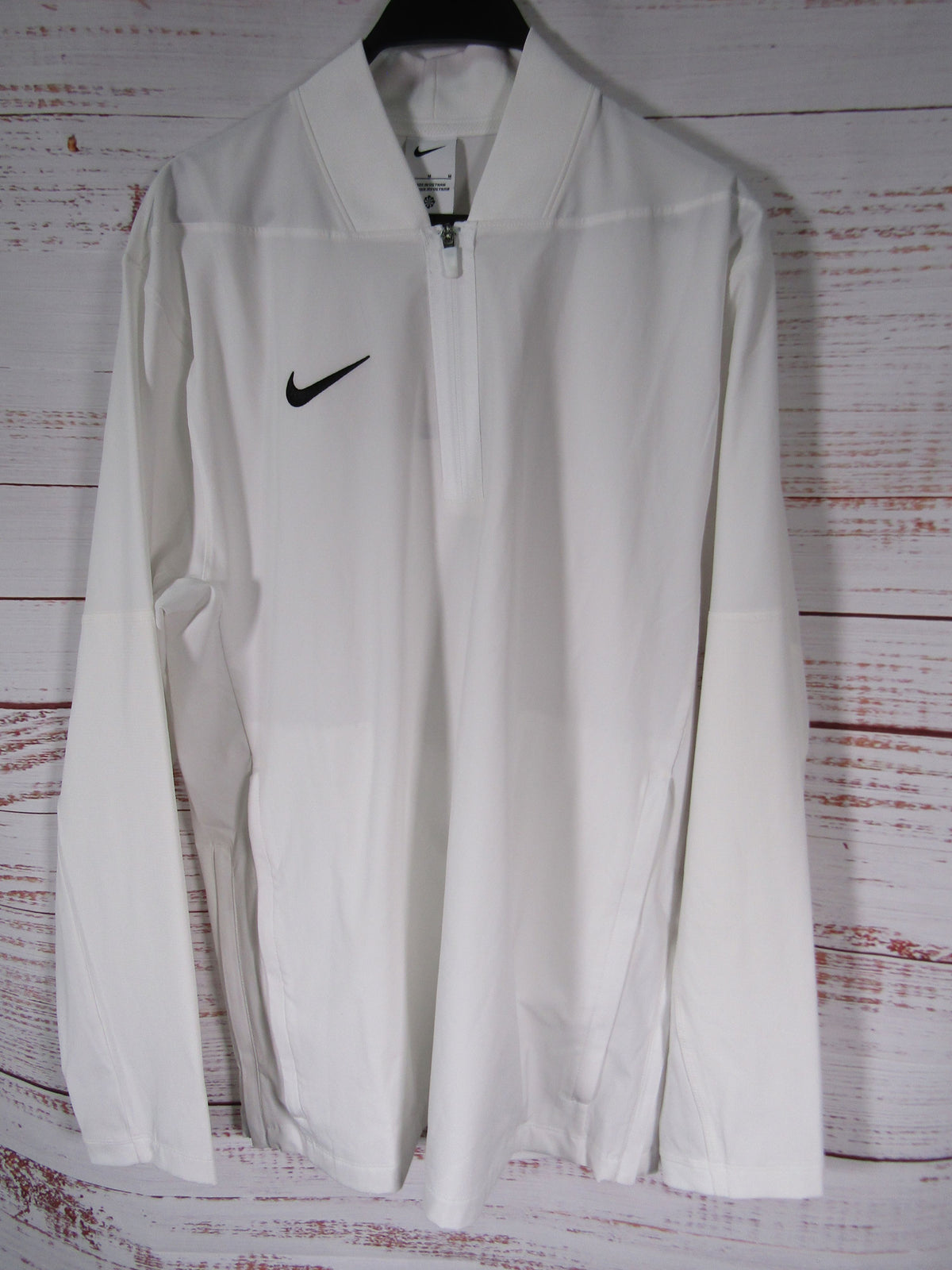 Nike Men's White Full Zip Track Jacket Size M