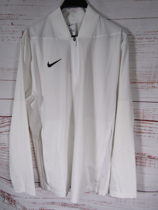 Nike Men's White Full Zip Track Jacket Size M