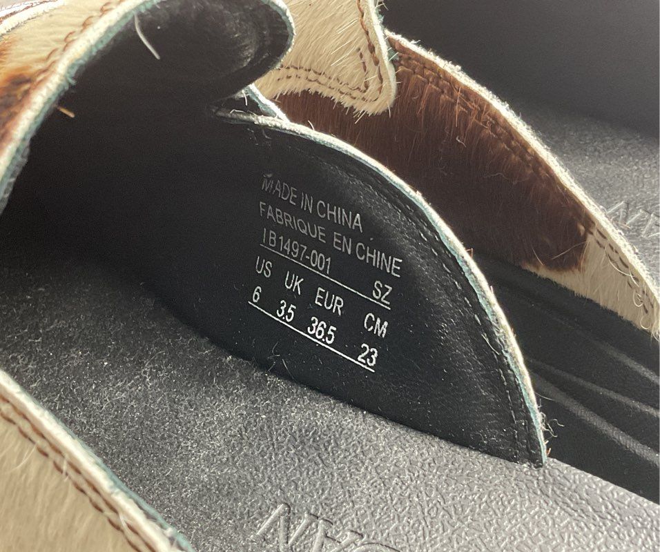 Air Jordan SE Cow Print Chunky Mules Multicolor 6