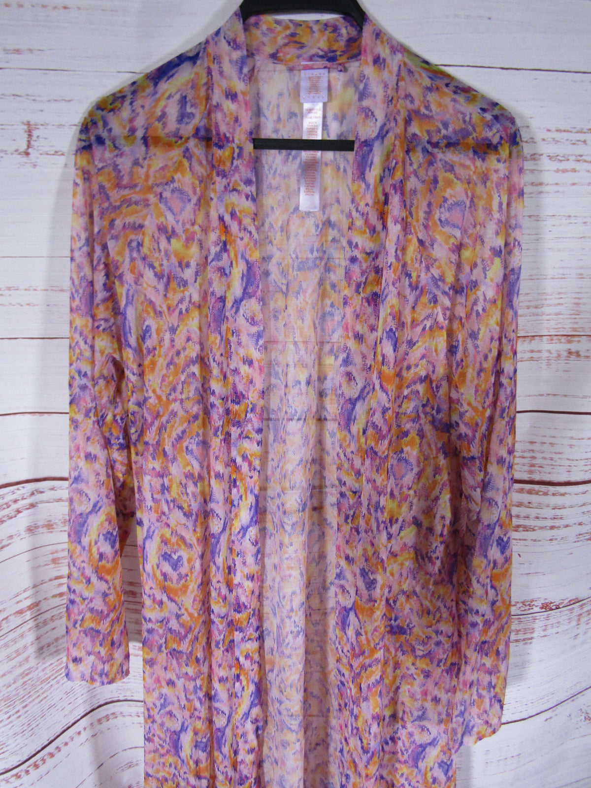 Savage x Fenty Cyber Cat Robe Women's Multi-Color Sheer Cover Up Robe Size S