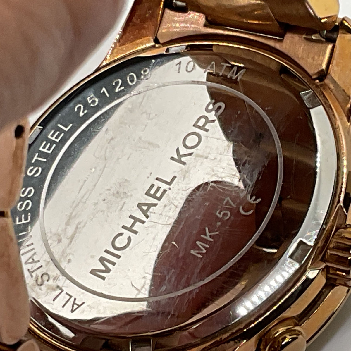 MICHAEL KORS MK5727 Women's Rose Gold Chrono Watch- 6.5"