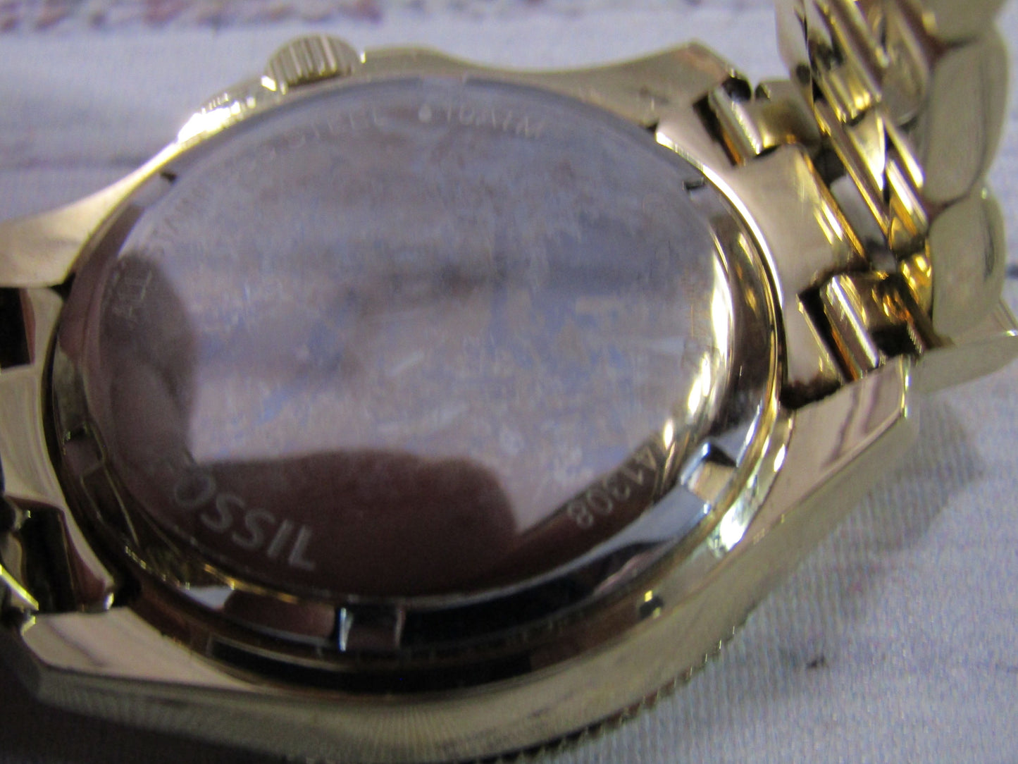 Fossil Cecile Women's Gold Tone Stainless Steel Quartz Chronograph Watch AM4482