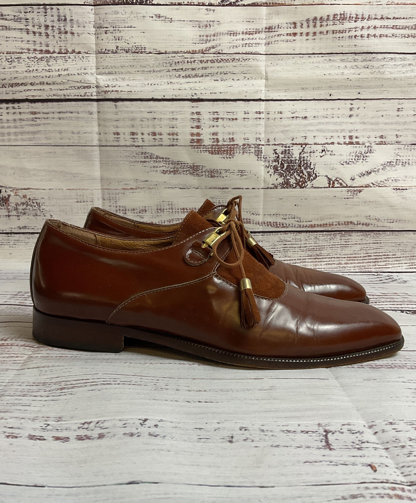 Emilio Franco Brown Loafer Pointed Toe Dress Shoe Men 7.5