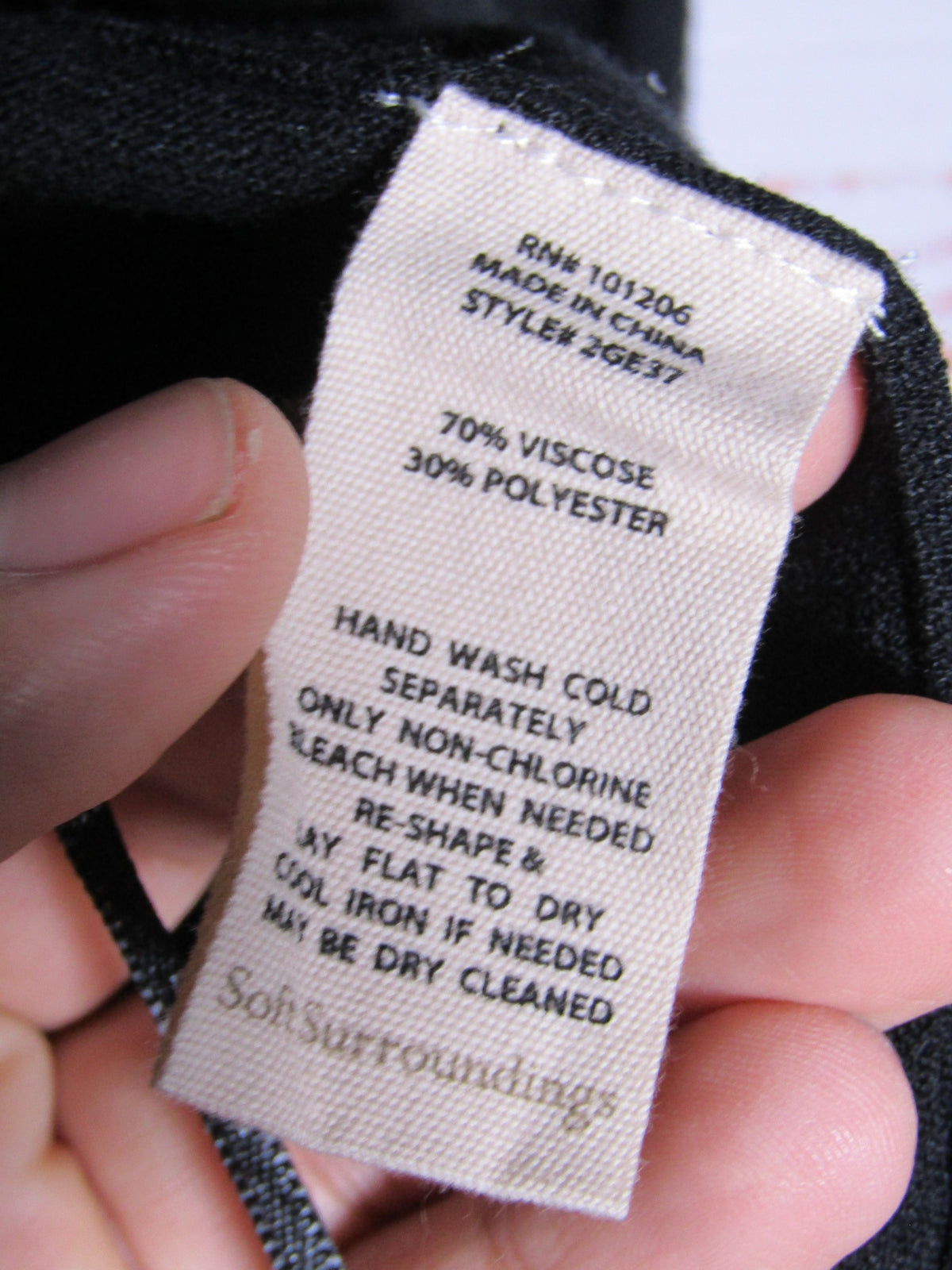 Soft Surroundings Women's Black Knit Open Cardigan Sweater Size L