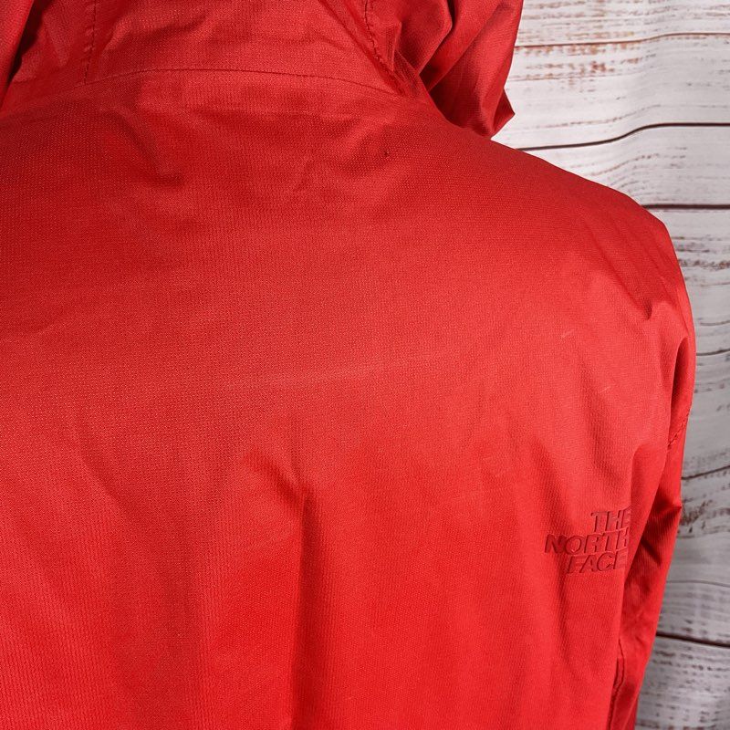 The North Face Jenison Red Fixed Hood Waterproof Windbreaker Jacket - Size Large