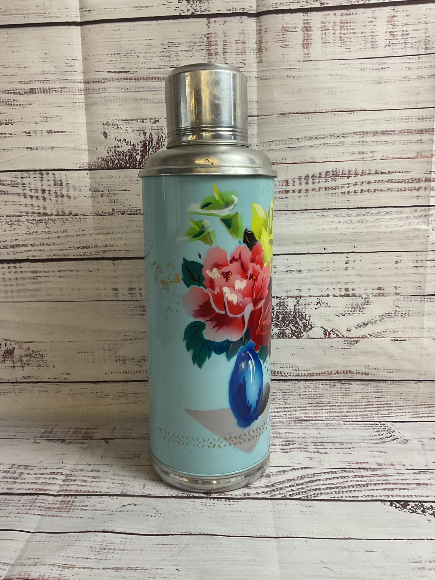 Vintage Flying Crane Thermos Made In China