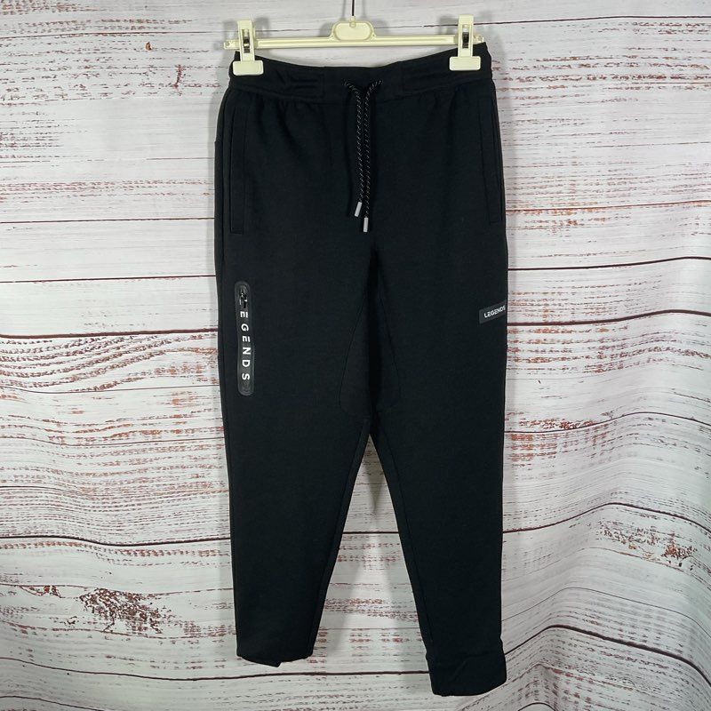 Legends Black Logo Print Jogger Sweatpants - Size S