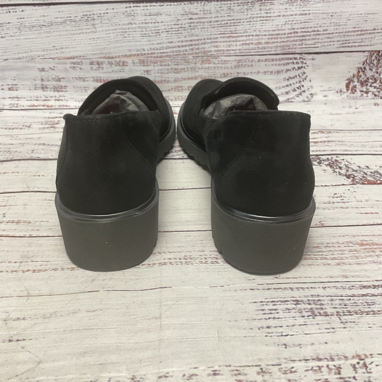 Munro Geena Black Suede Loafer Casual Shoe Women Size 7 (AAAA) New