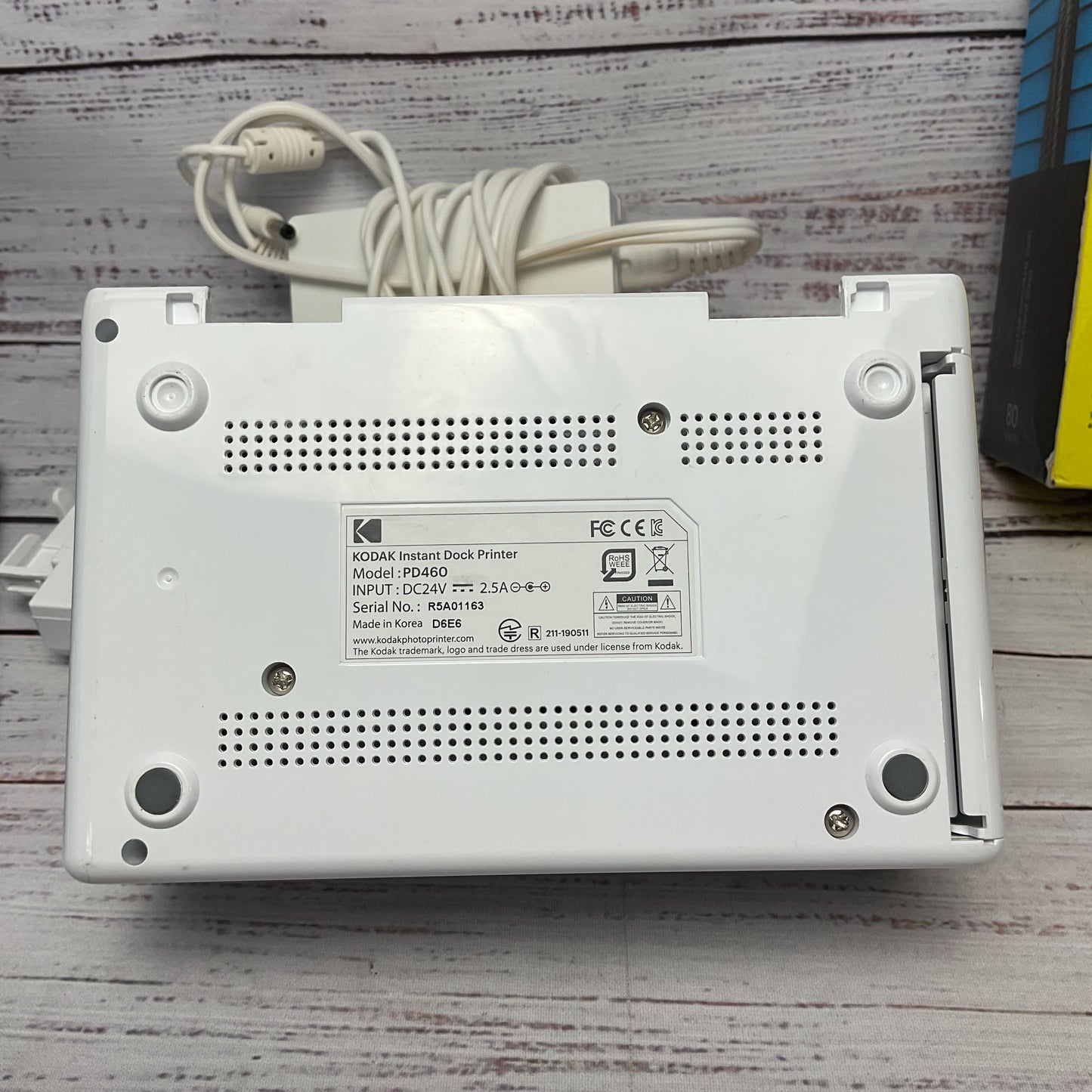 Kodak Instant Dock Photo Printer PD460 4" x 6" Bluetooth + Cartridge and Paper