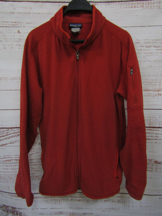 Patagonia Men's Reddish Orange Full Zip Jacket Size L