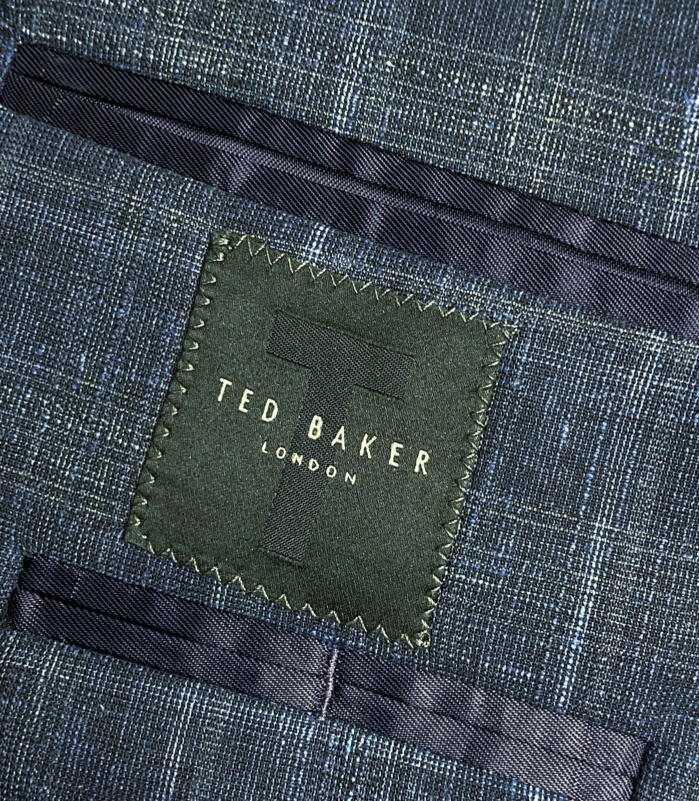 Ted Baker Drydenj Single Breasted Suit Jacket Navy 40R