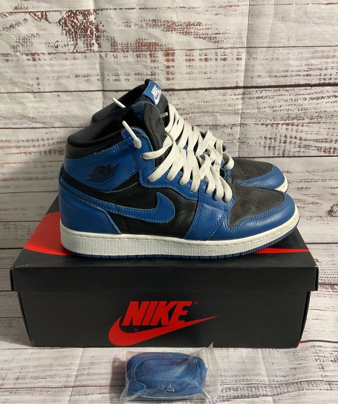Nike Air Jordan 1 Retro High OG GS Dark Marina Blue YOUTH Size 6.5Y 575441-404
