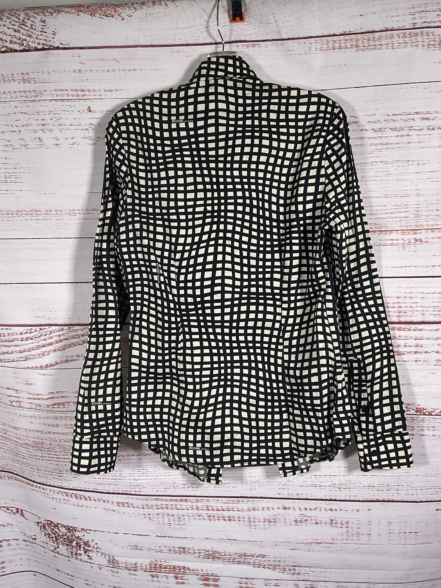 Moschino Jeans Wavy Plaid Blouse NWT - Size S