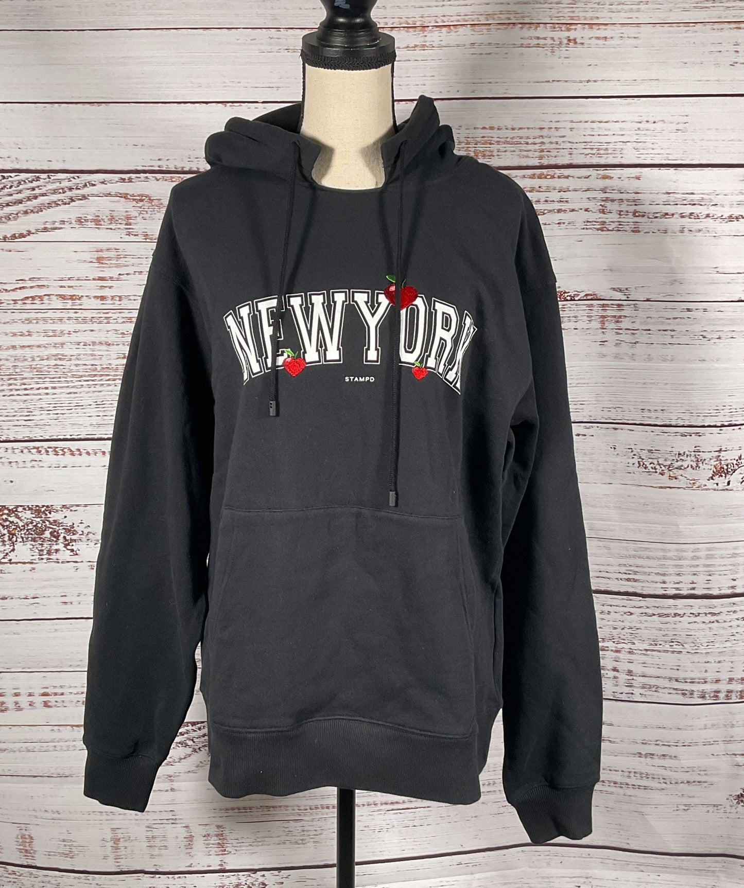 STAMPD New York Cherry Hoodie Black S