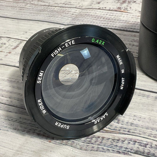 Sakar Super Wider Semi Fish Eye 0.42x Lens w/ Black Case