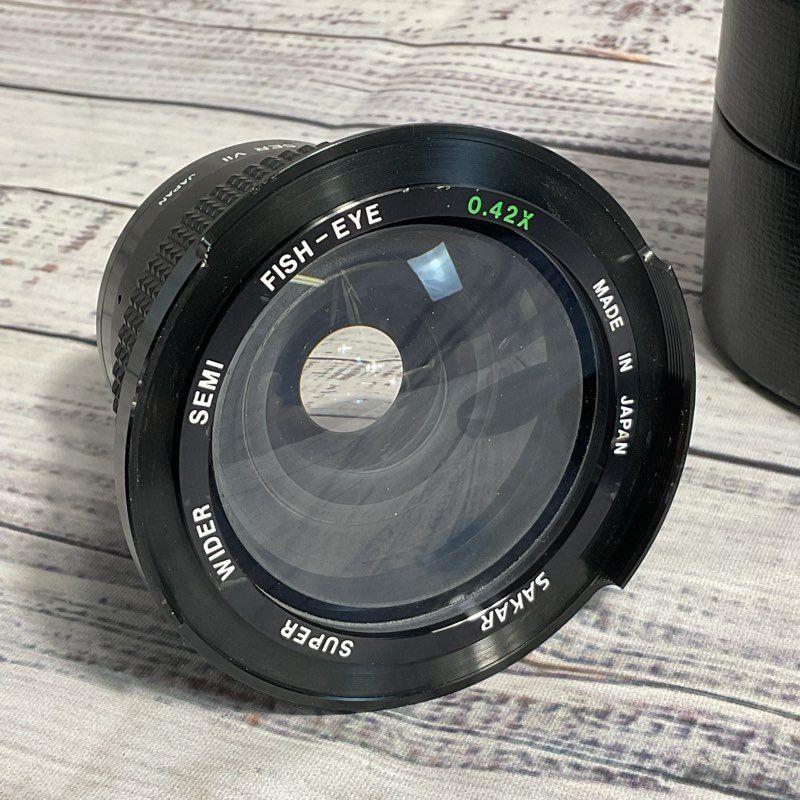 Sakar Super Wider Semi Fish Eye 0.42x Lens w/ Black Case