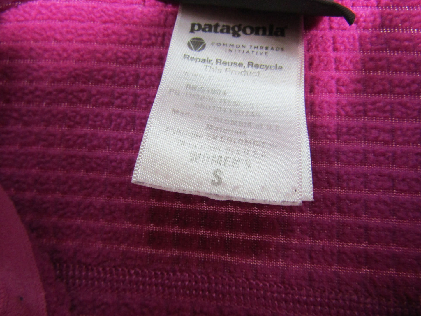 Patagonia R1 Women's Purple Full Zip Sweater Size S