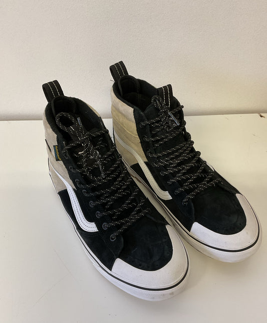 VANS Black/Tan Suede High Top Cold Weather with Hydroguard Men's 8.5 Women's 10