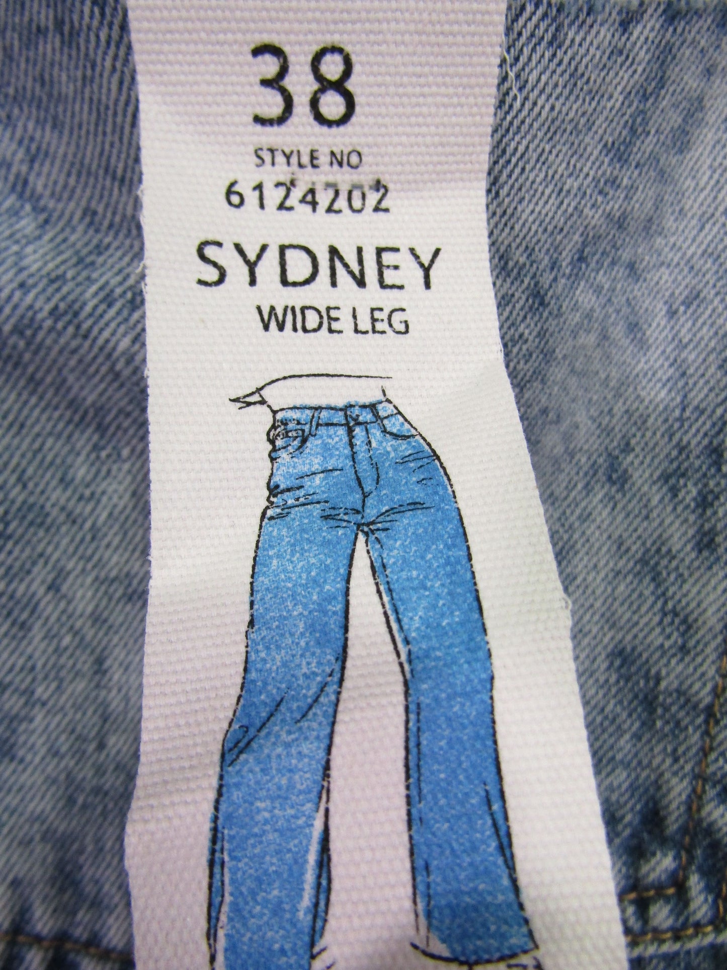 TwentyFourSeven Sydney Women's Blue Distressed Denim Jeans Size 38