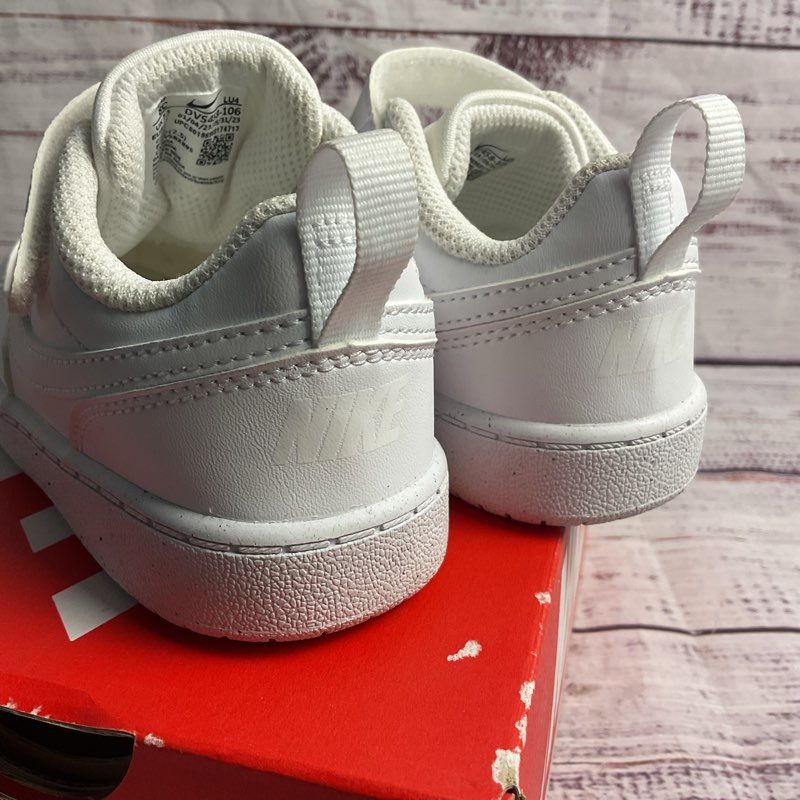 Nike Court Borough Low Recraft White Toddler Sneaker Size 8C