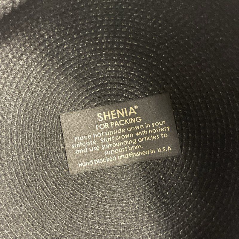 Eric Javitz Black Woven Floppy Snake Print Band Sun Hat One Size