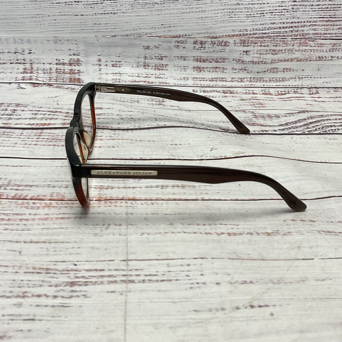 Alexander Julian Crash Grey/Vrown Fade Eyeglasses Frames Only* 50-20-140