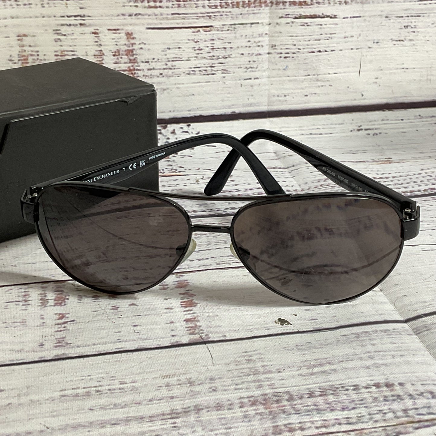 ARMANI EXCHANGE AX2034S Men's Black Aviator Sunglasses 59[ ]14 145 (FRAMES ONLY)