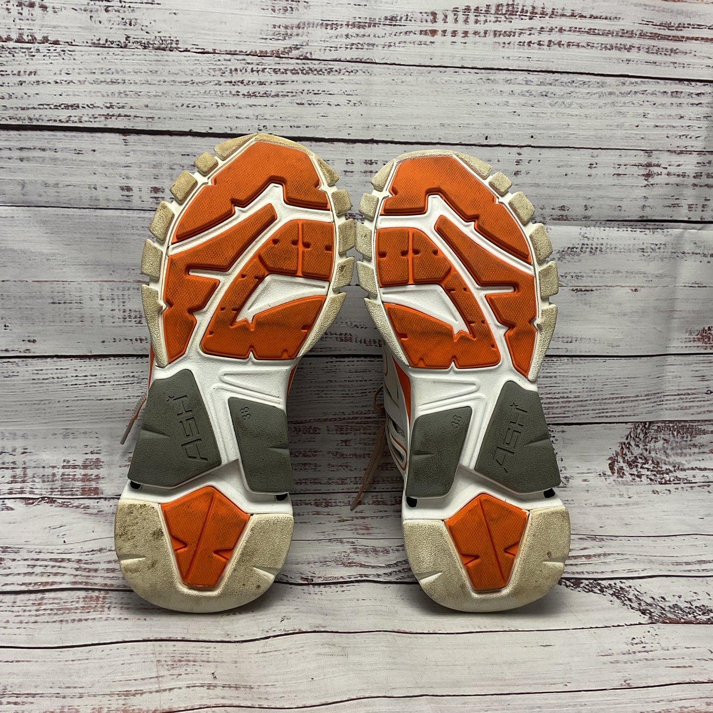 Ash Flash White Orange Sneaker Shoe Women Size 7.5