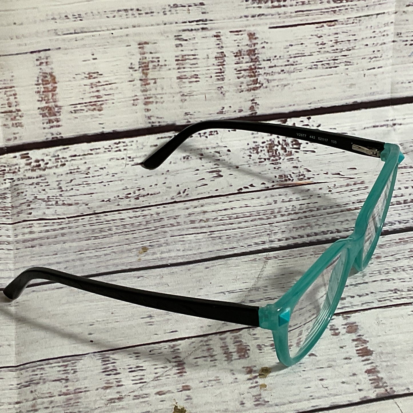 VALENTINO V2677 442 Two Tone Blue/Black Eyeglasses- 52[ ]17 135 (FRAMES ONLY)