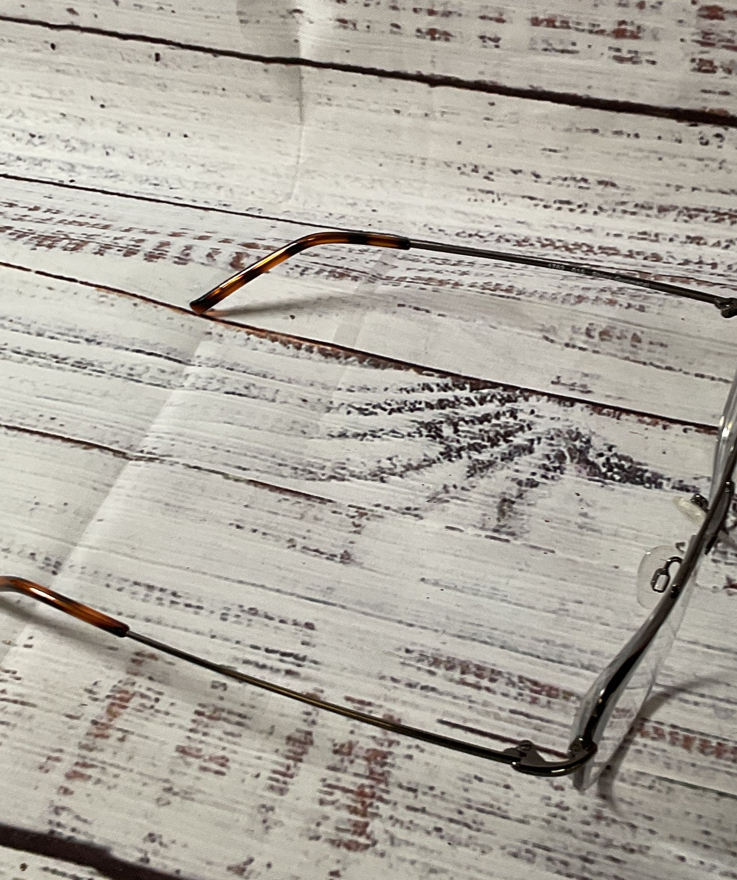 Shiny GUNMETAL 1762 015 Silver Eyeglasses Frames - Size 145
