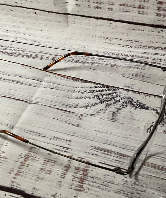 Shiny GUNMETAL 1762 015 Silver Eyeglasses Frames - Size 145