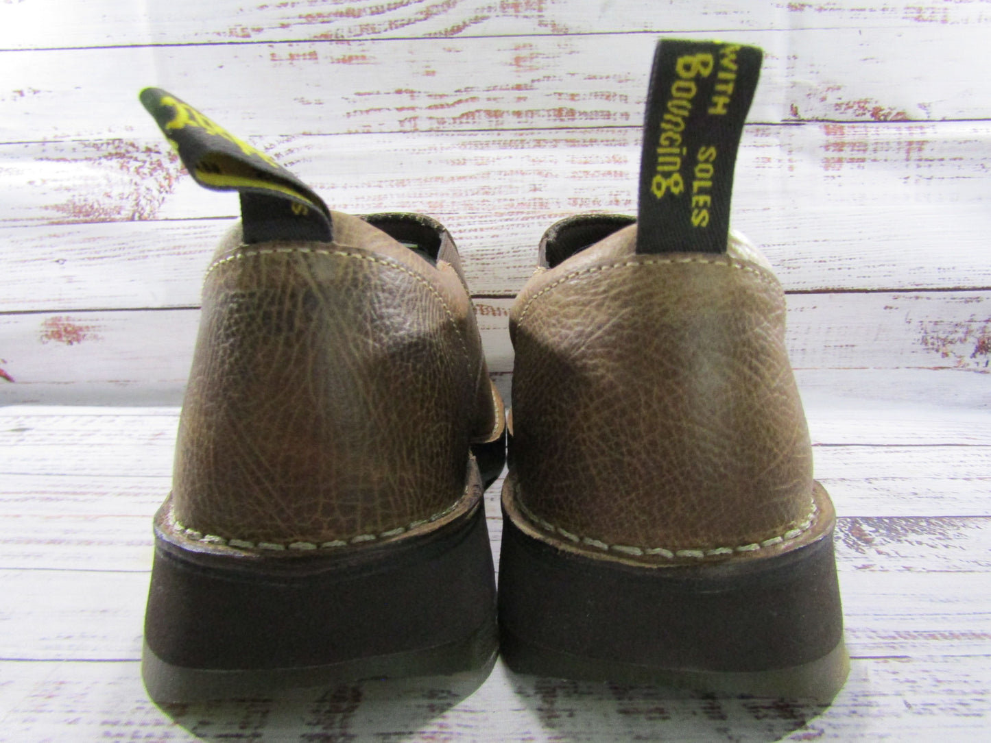 Dr. Martens Maclean Men's Tan Leather Slip-On Shoes Size 12