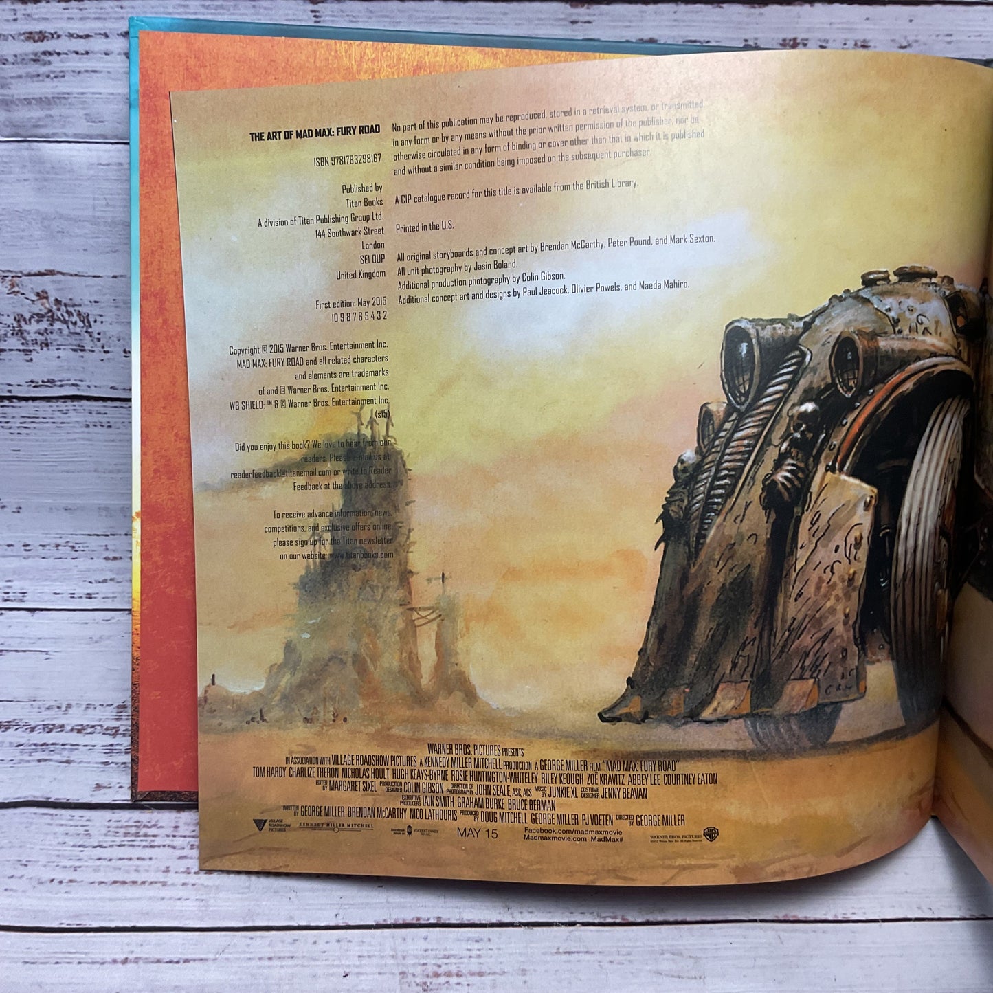 The Art Of Mad Max: Fury Road George Miller Abbie Bernstein Hard Cover