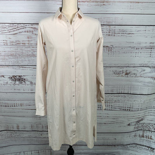 ARC'TERYX Women's Ivory Long Sleeve Shirt Dress with Pockets- SZ XS