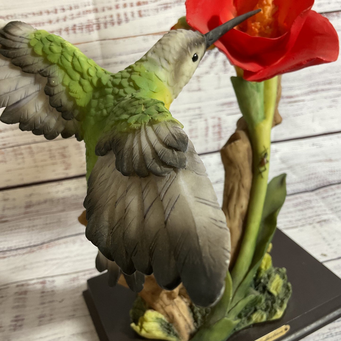 MONTEFIORI Collection Hummingbird Porcelain Figurine- 11"
