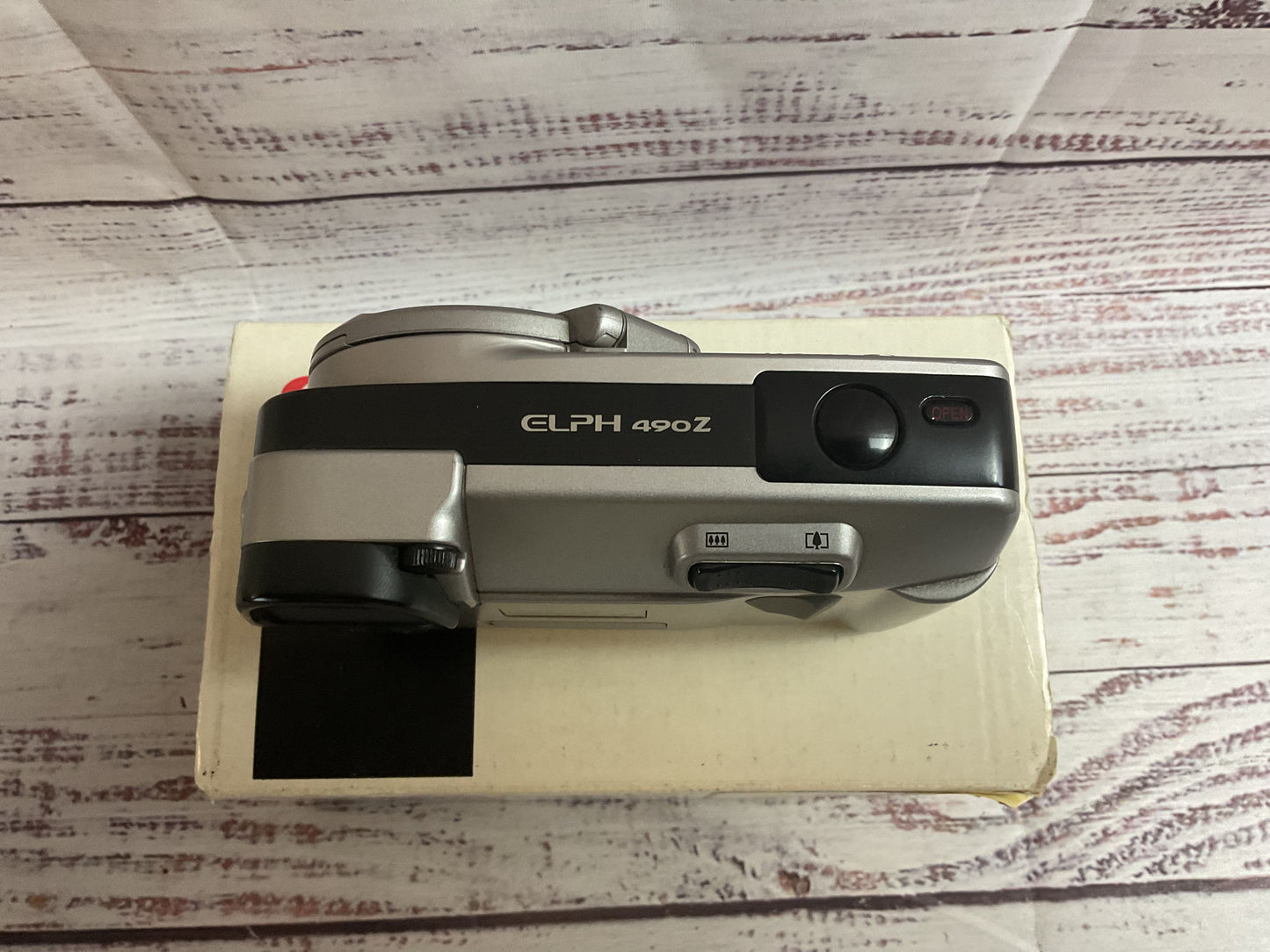 Canon Elph 490z Film Camera with Box and Manual UNTESTED
