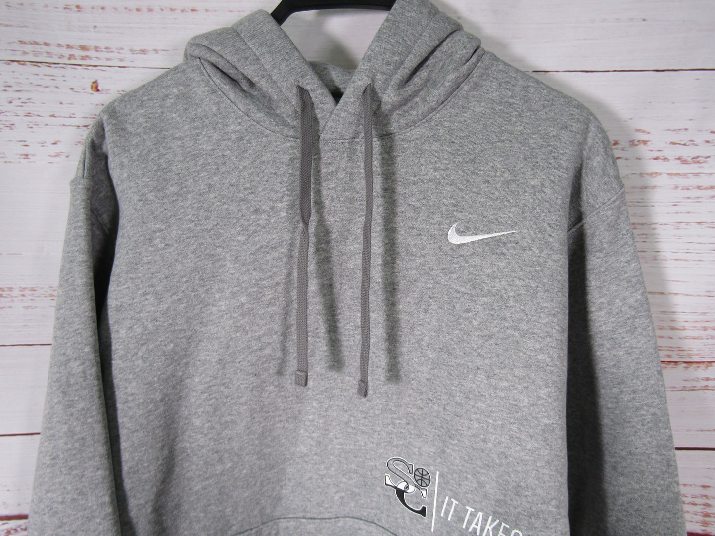 Nike Men's Heather Gray Pullover Hoodie Sweater Size M CJ1611-063