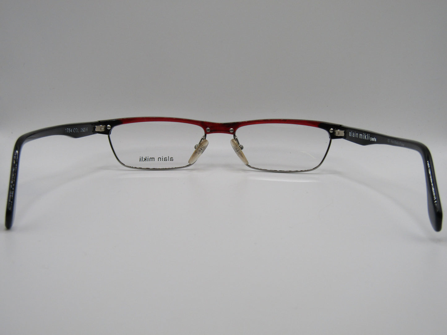 Alain Mikli 1754 Women's Black Slim Rectangular Eyeglasses Made in France